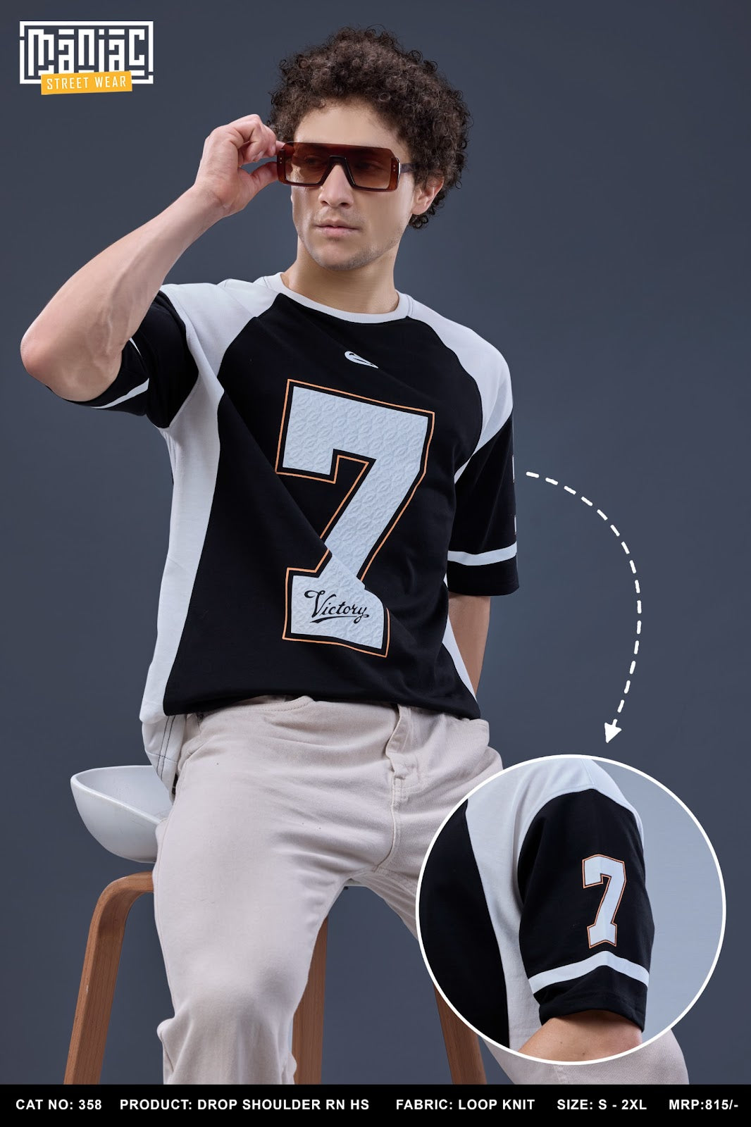 Cat 358 Maniac Loopknit Mens Tshirts Wholesaler Gujarat
