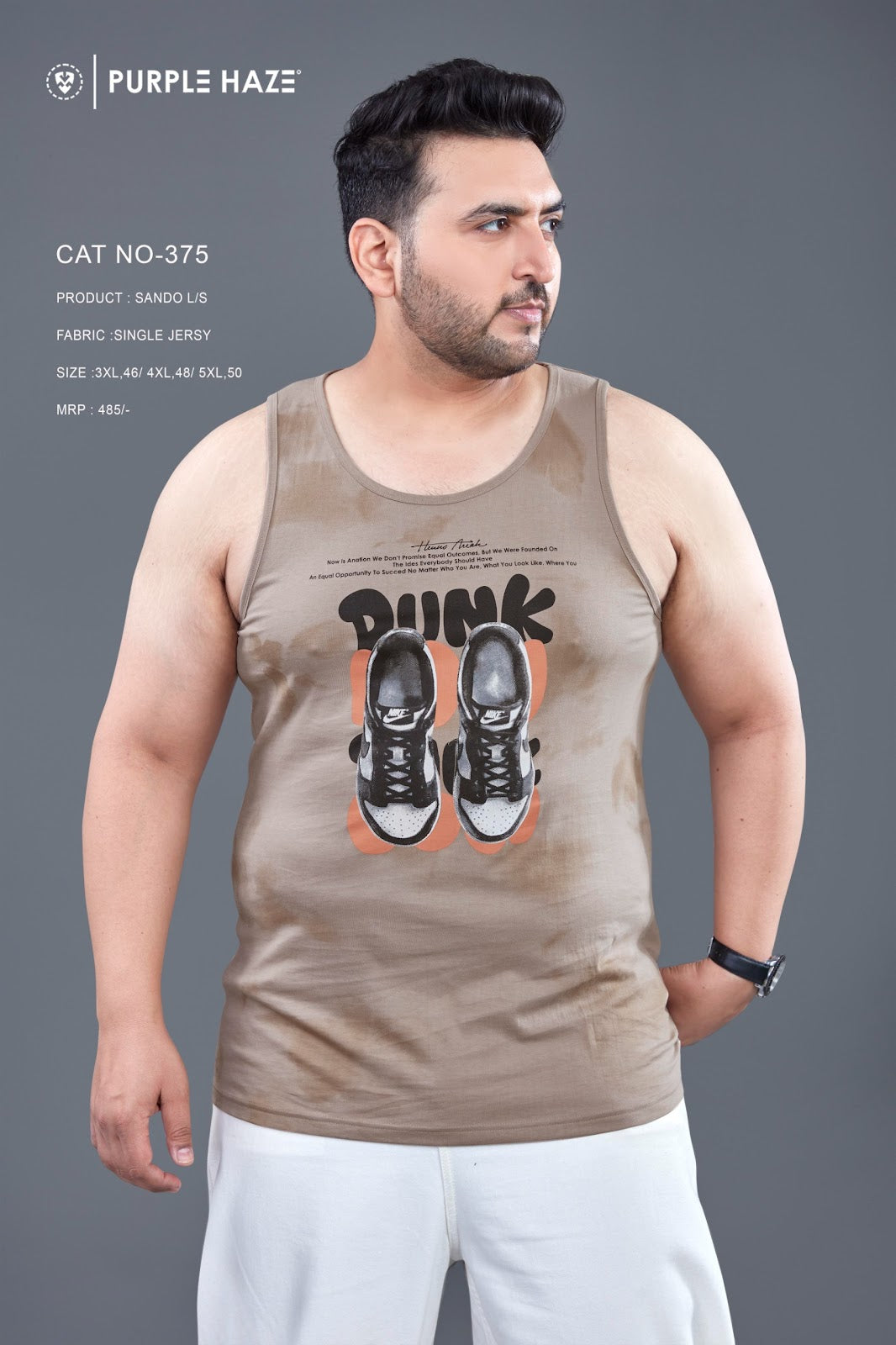 Cat 375 Purple Haze Mens Sando Exporter Gujarat