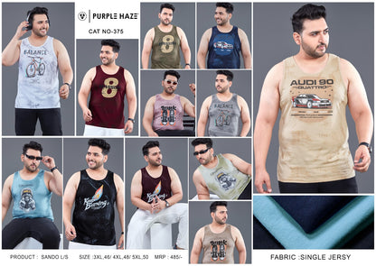 Cat 375 Purple Haze Mens Sando Exporter Gujarat