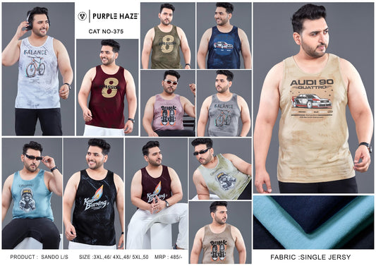 Cat 375 Purple Haze Mens Sando Exporter Gujarat