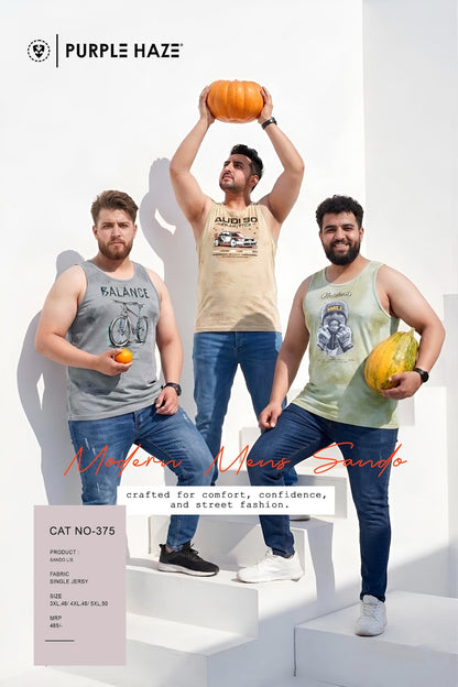 Cat 375 Purple Haze Mens Sando Exporter Gujarat