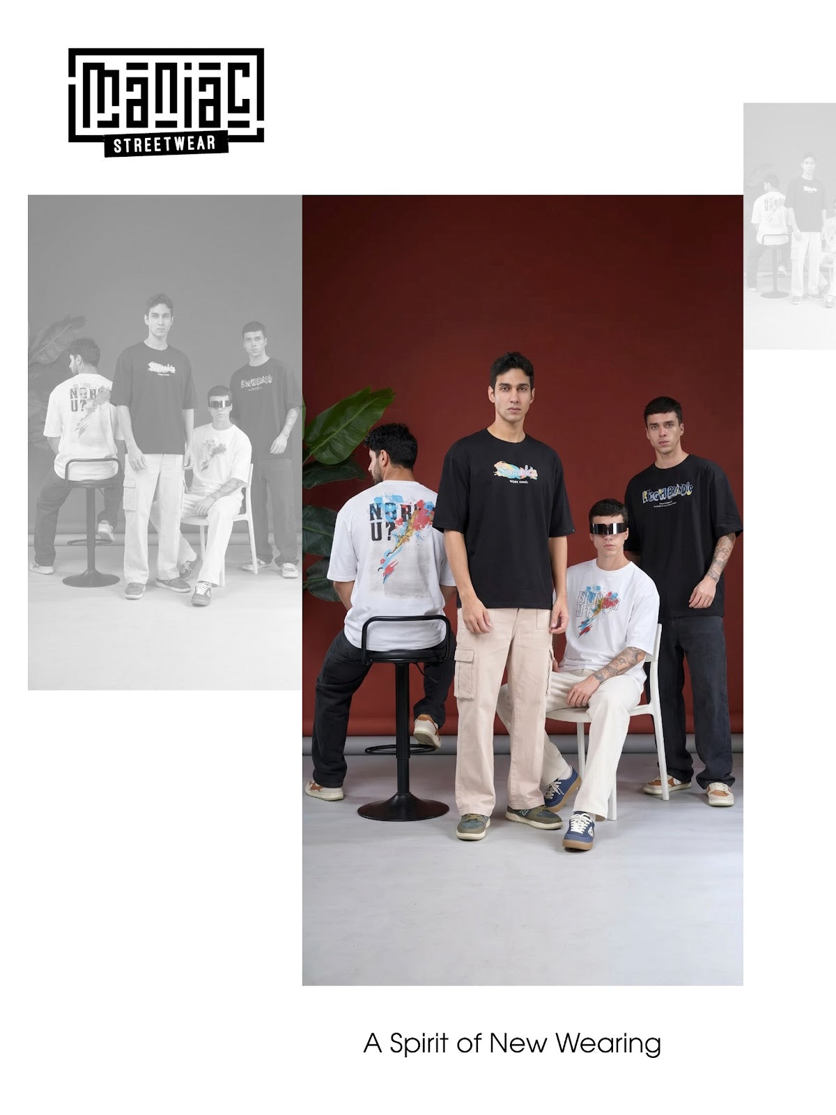 Cat 384 Maniac Loopknit Mens Tshirts Wholesaler