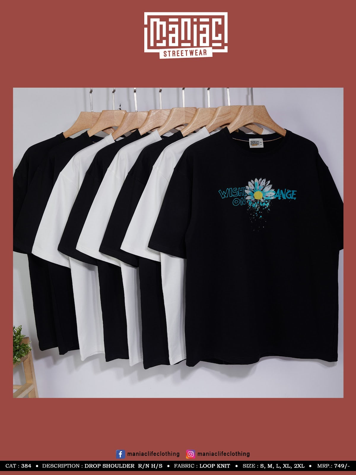 Cat 384 Maniac Loopknit Mens Tshirts Wholesaler