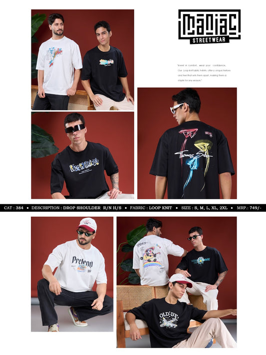Cat 384 Maniac Loopknit Mens Tshirts Wholesaler