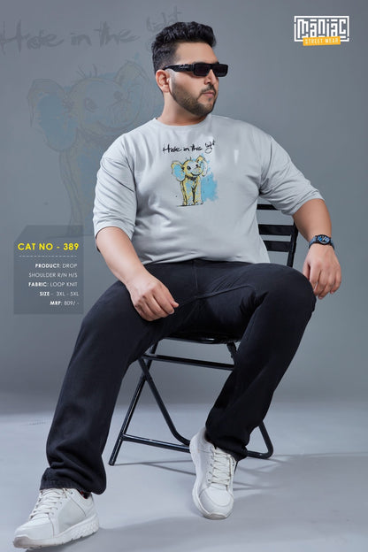 Cat 389 Maniac Loopknit Mens Tshirts Manufacturer