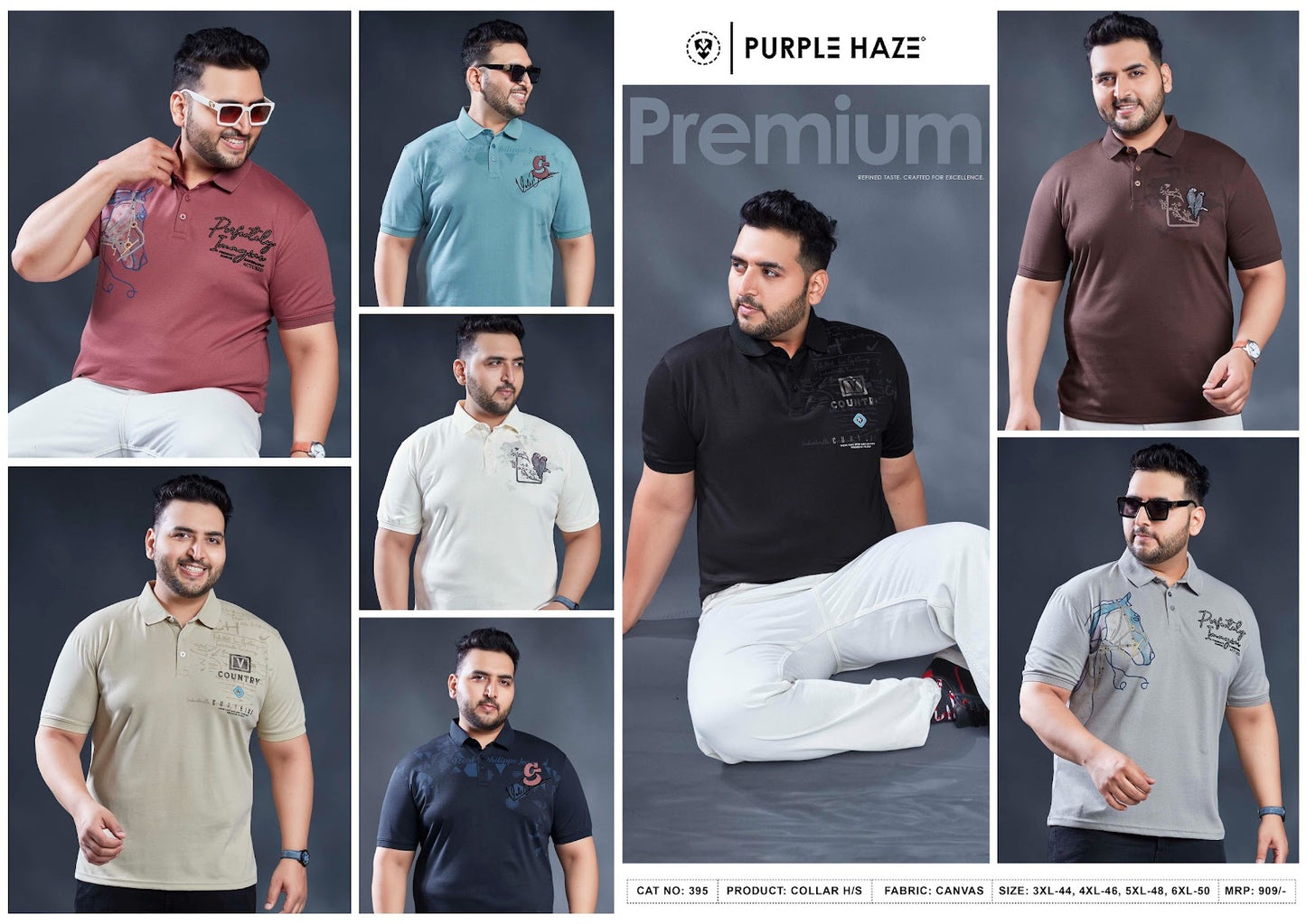 Cat 395 Purple Haze Canvas Mens Tshirts Manufacturer
