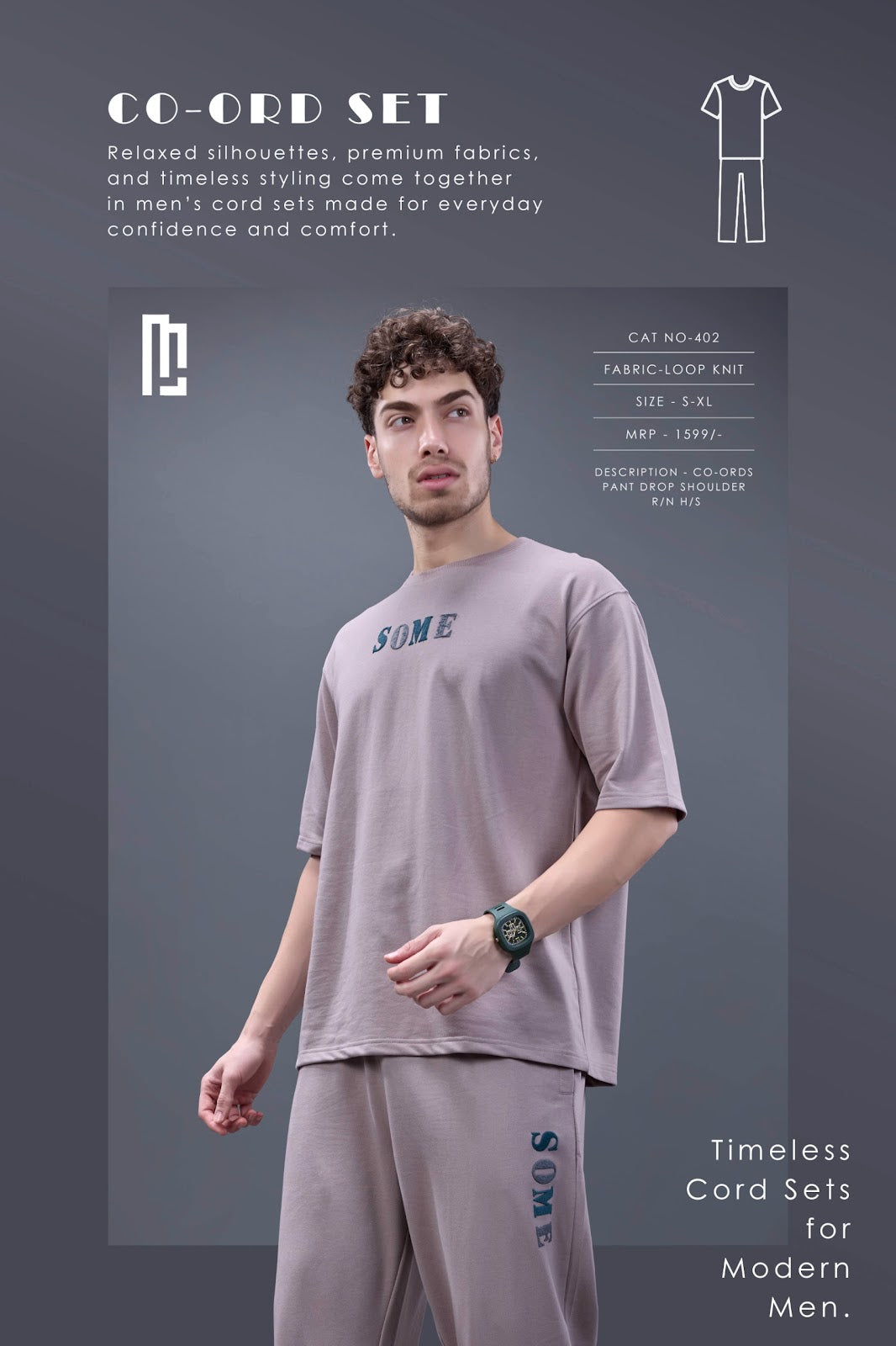 Cat 402 Maniac Loopknit Mens Co Ord Set Wholesale