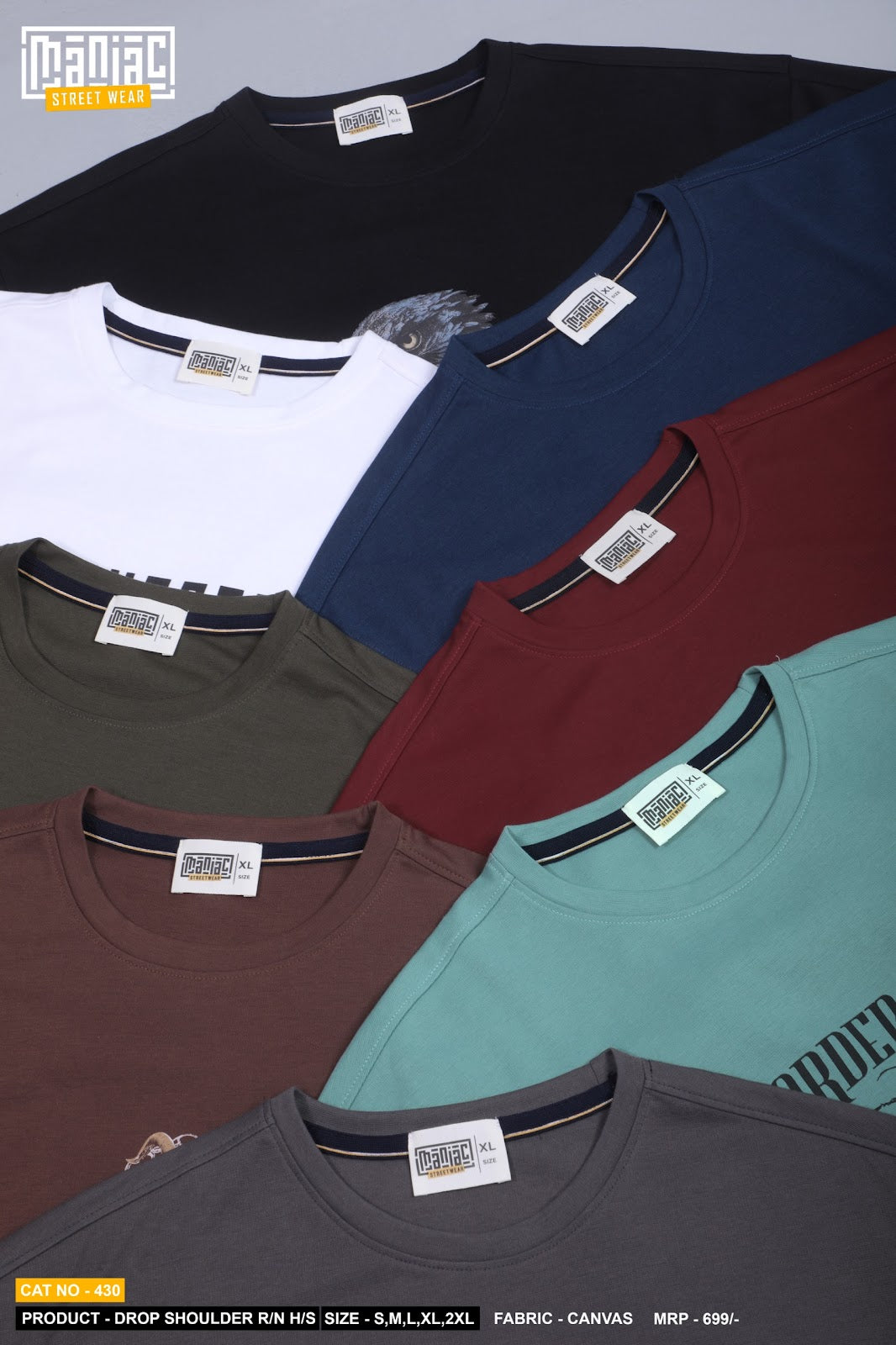 Cat 430 Maniac Mens Tshirts Wholesaler