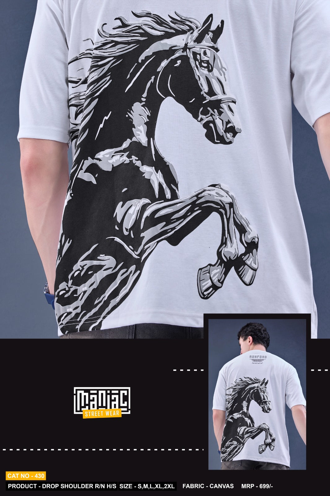 Cat 430 Maniac Mens Tshirts Wholesaler