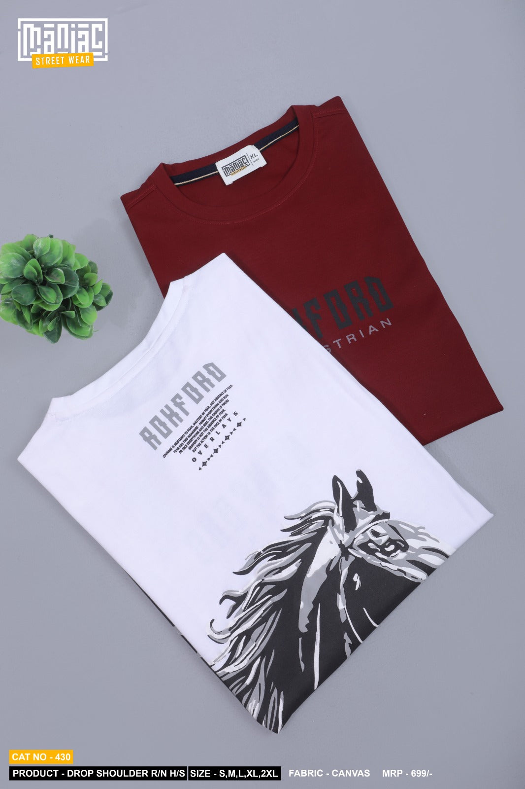 Cat 430 Maniac Mens Tshirts Wholesaler