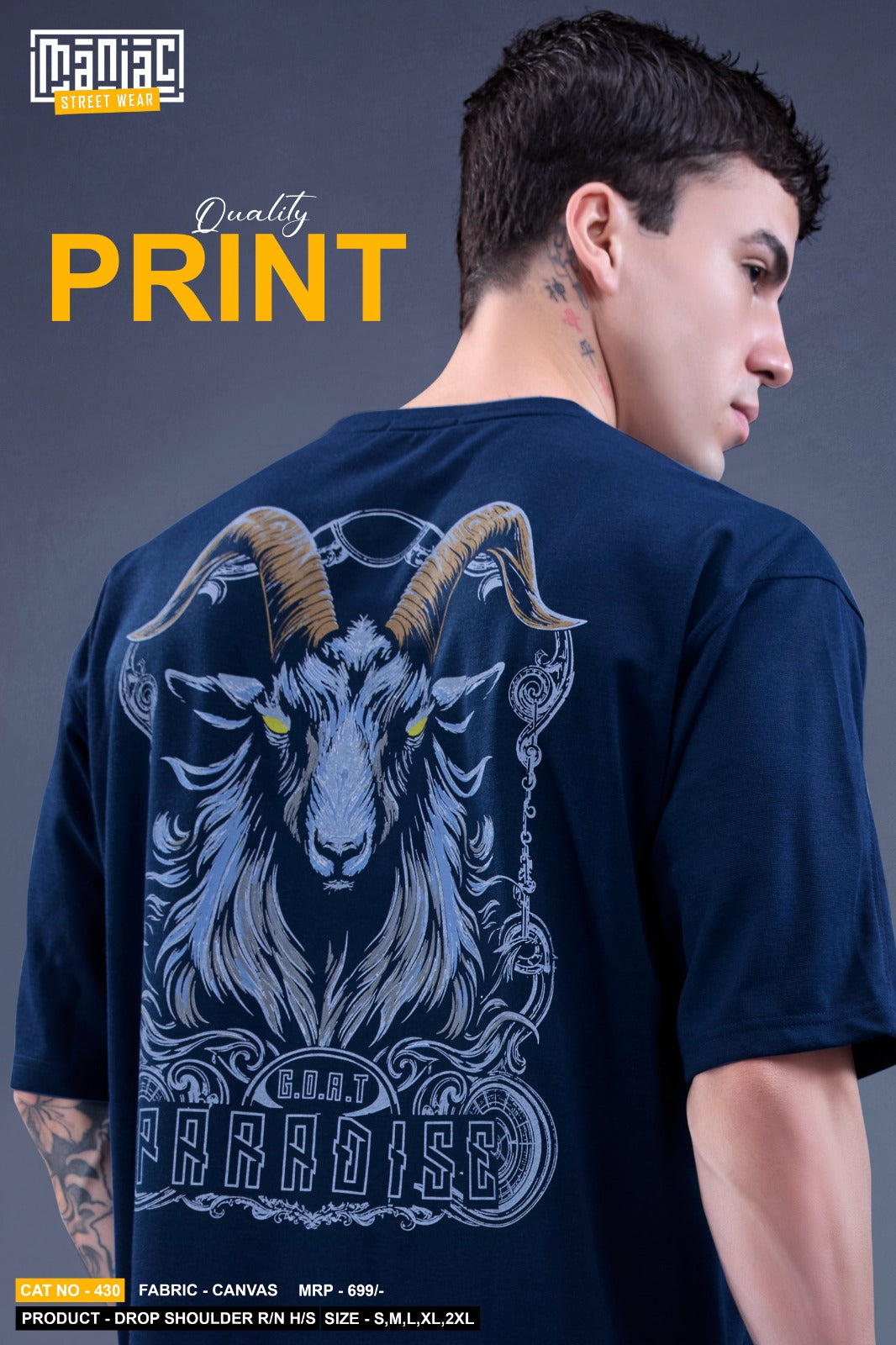 Cat 430 Maniac Mens Tshirts Wholesaler