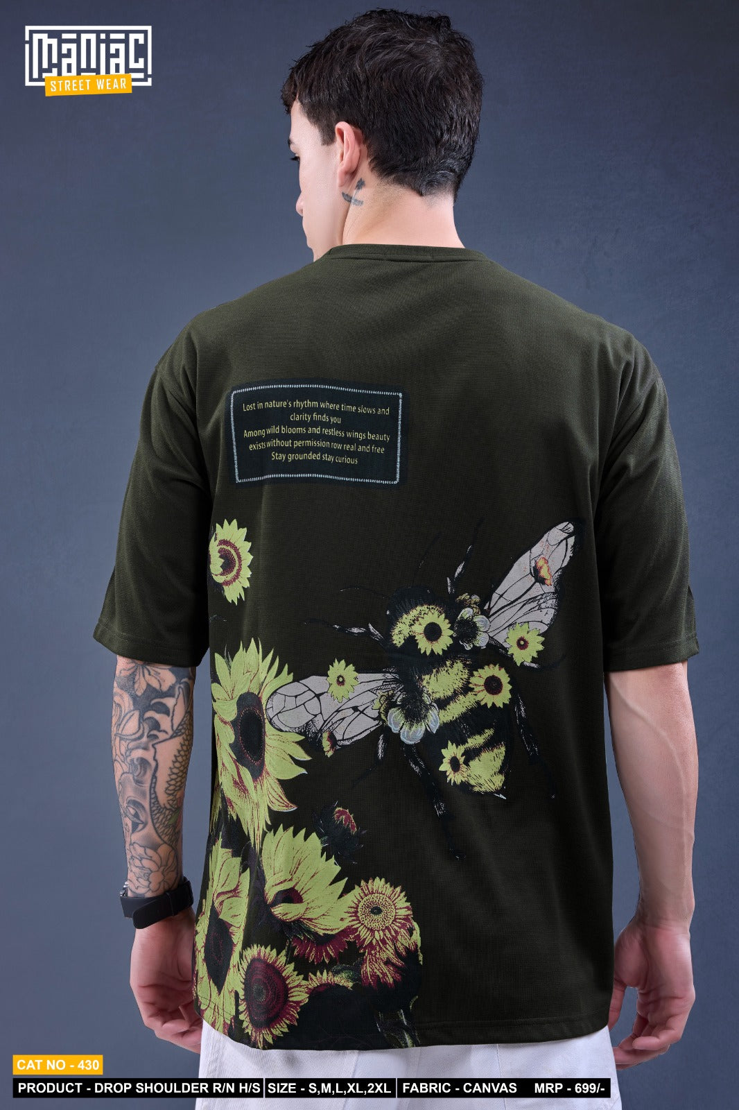 Cat 430 Maniac Mens Tshirts Wholesaler
