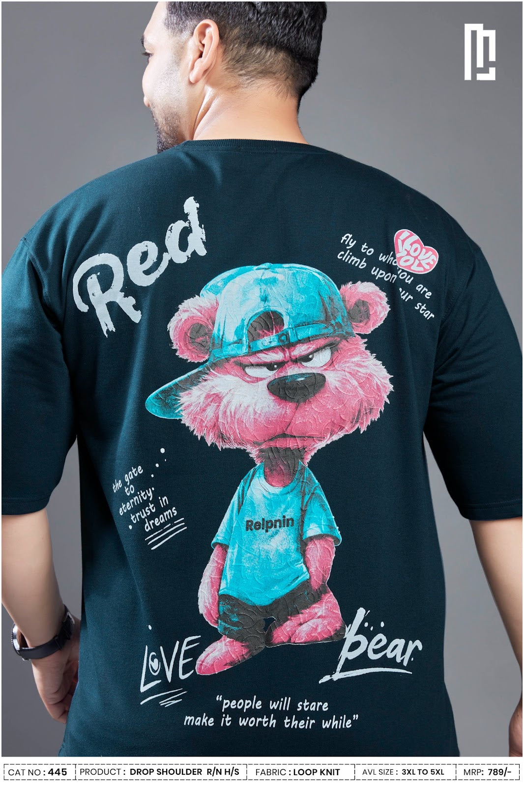 Cat 445 Plus Size Maniac Loopknit Mens Tshirts Wholesaler Gujarat