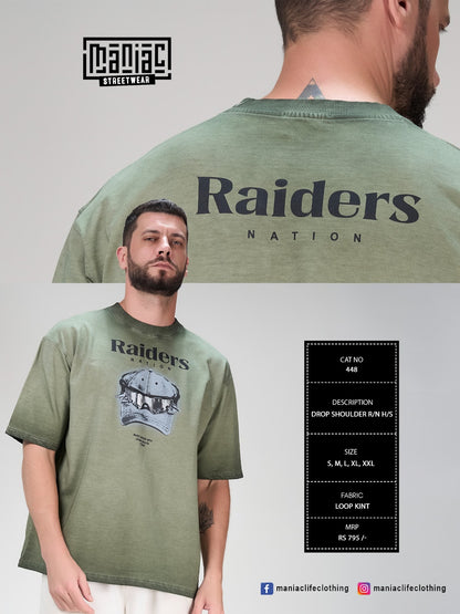 Cat 448 Drop Shoulder Maniac Loopknit Mens Tshirts Wholesaler