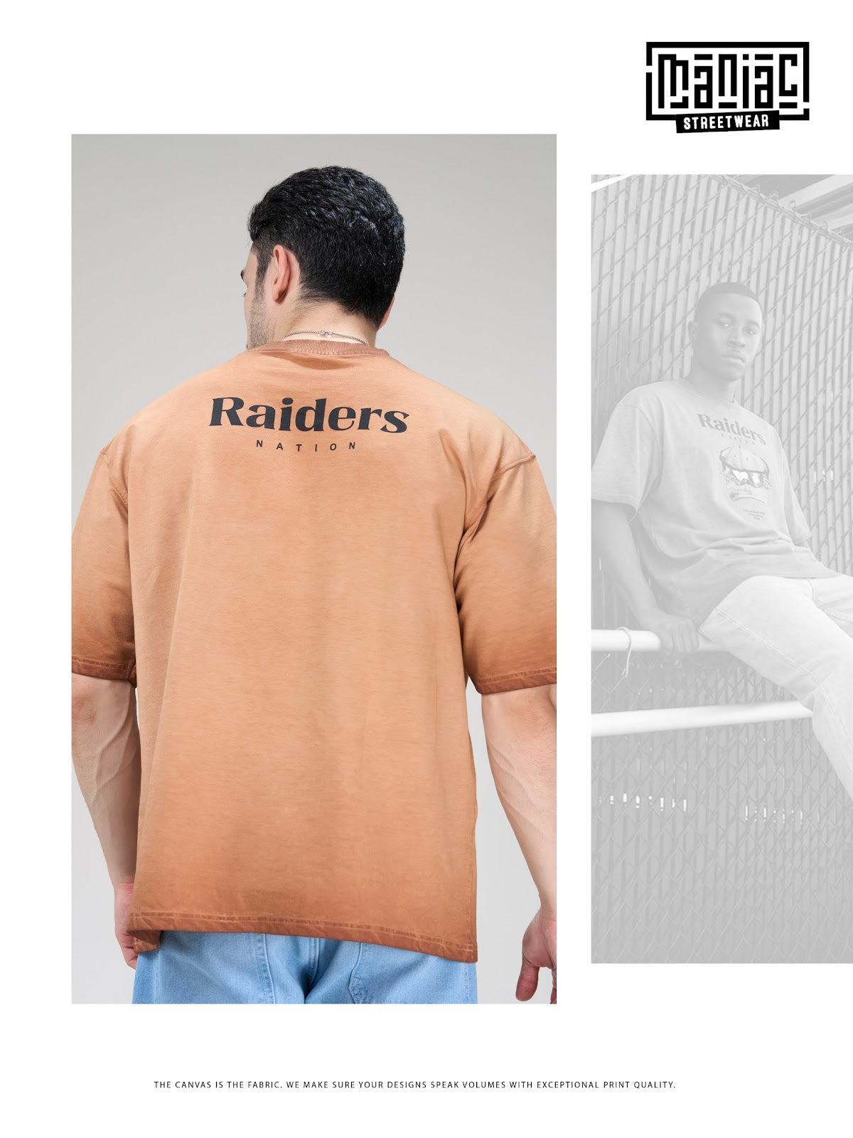 Cat 448 Drop Shoulder Maniac Loopknit Mens Tshirts Wholesaler