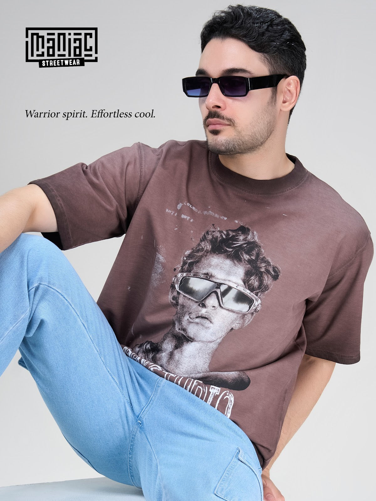 Cat 448 Drop Shoulder Maniac Loopknit Mens Tshirts Wholesaler