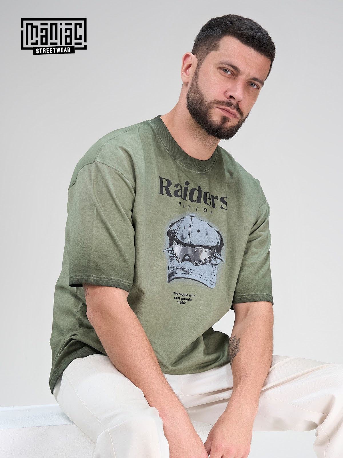 Cat 448 Drop Shoulder Maniac Loopknit Mens Tshirts Wholesaler
