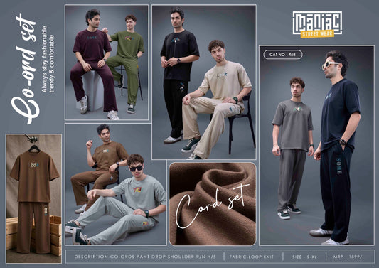Cat 458 Maniac Loop Knit Mens Co Ord Set Supplier Gujarat