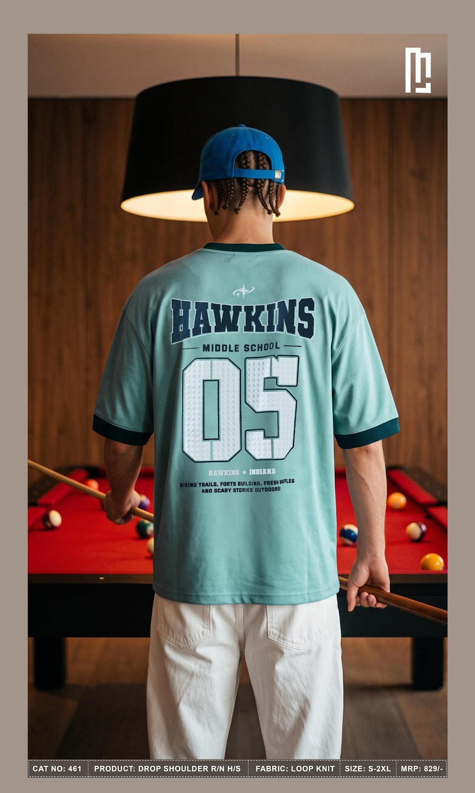 Cat 461 Drop Shoulder Maniac Loopknit Mens Tshirts Wholesale Price