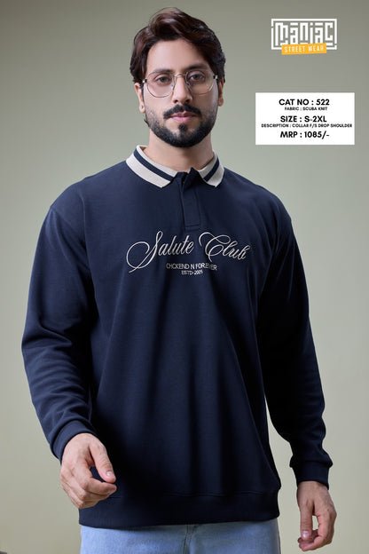 Cat 522 Full Sleeves Maniac Knit Mens Tshirts Wholesale