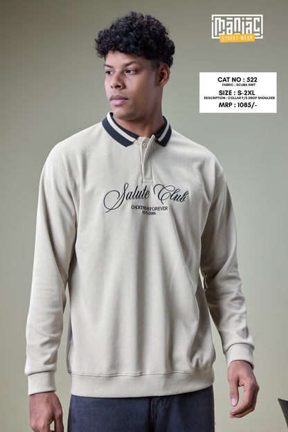 Cat 522 Full Sleeves Maniac Knit Mens Tshirts Wholesale