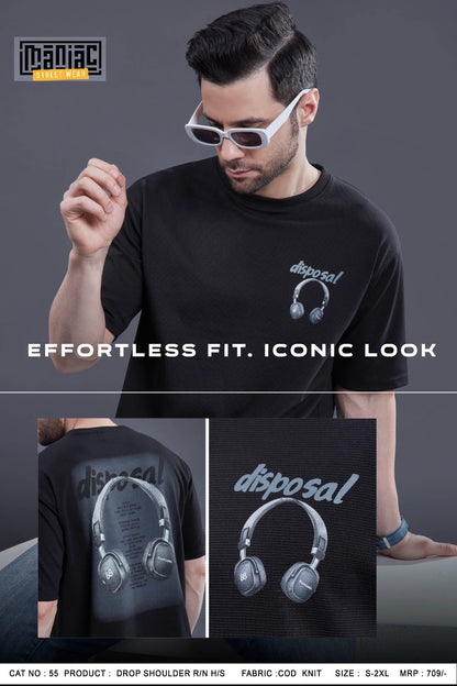 Cat 55 Maniac Cod Knit Mens Tshirts Supplier India