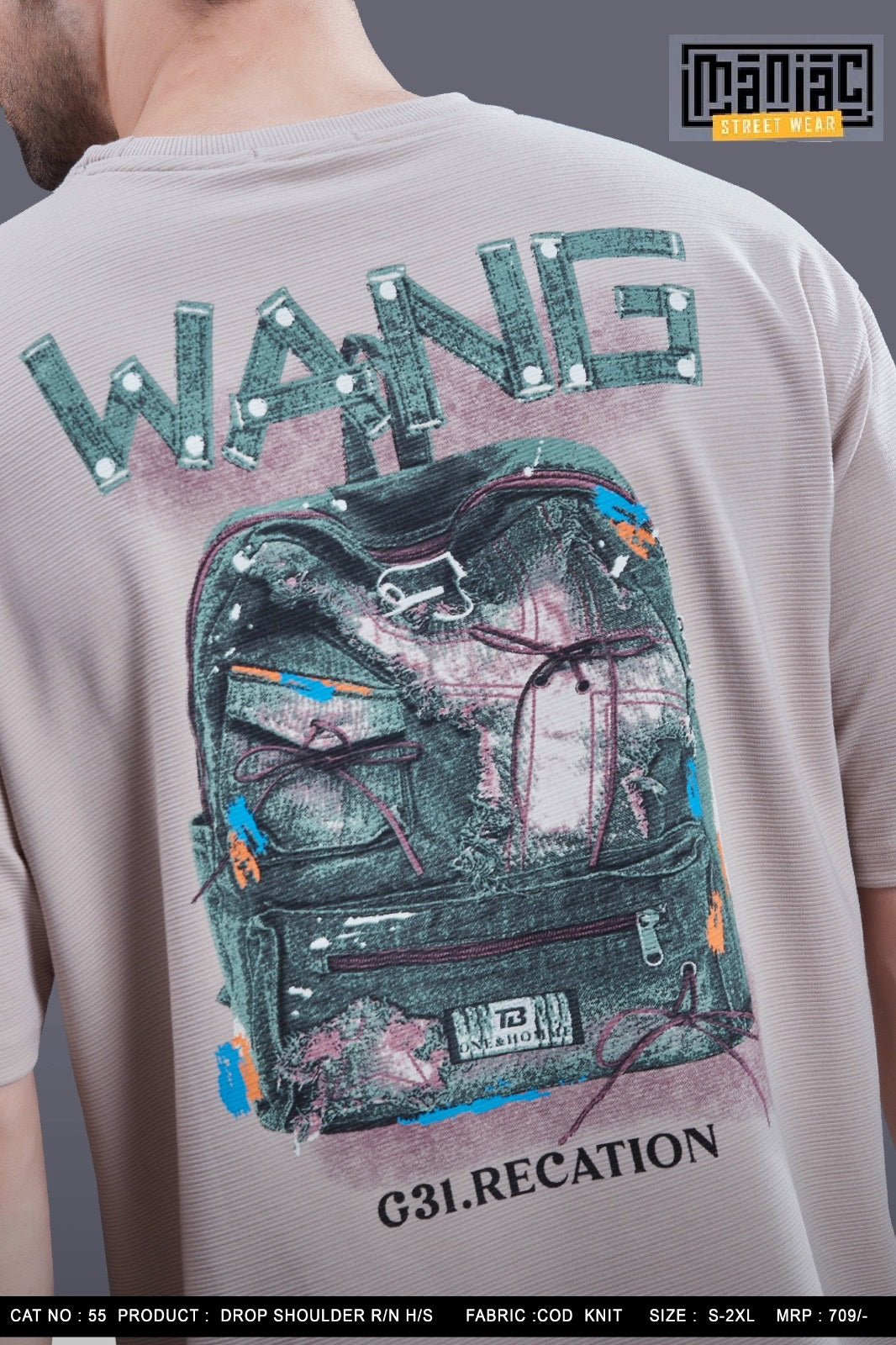 Cat 55 Maniac Cod Knit Mens Tshirts Supplier India