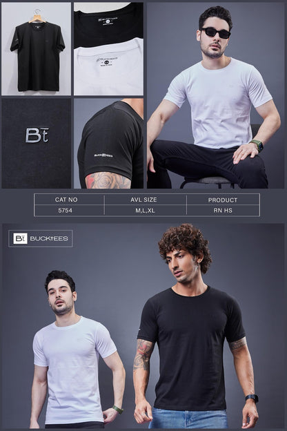 Cat 5754-7117 Bucktees Cotton Mens Tshirts Manufacturer Gujarat