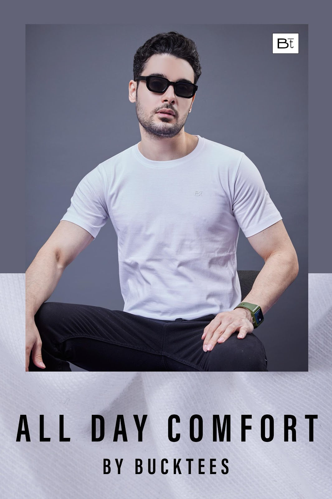 Cat 5754-7117 Bucktees Cotton Mens Tshirts Manufacturer Gujarat