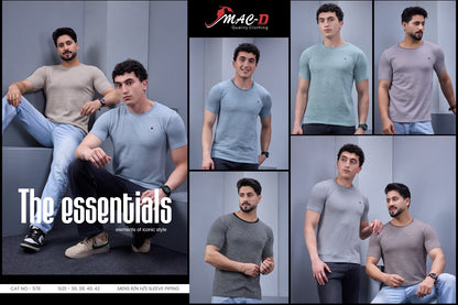 Cat 578 Mac D Vertical Strips Mens Tshirts Wholesale Rate