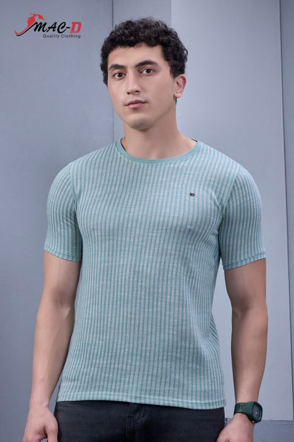 Cat 578 Mac D Vertical Strips Mens Tshirts Wholesale Rate