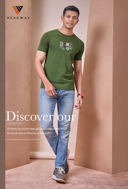 Cat 586 Headway Tencil Mens Tshirts Wholesale Price