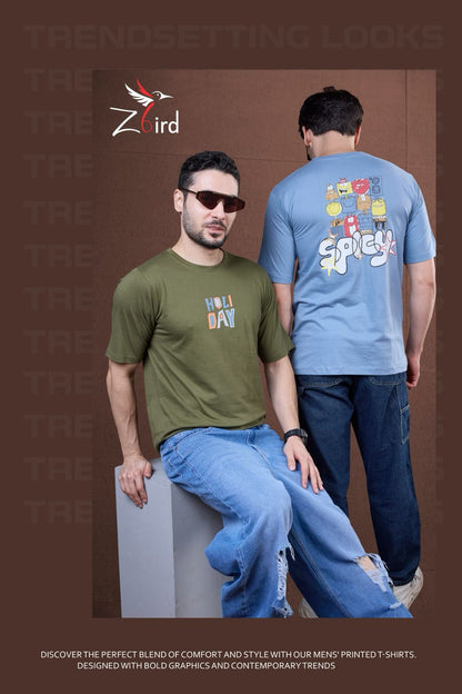 Cat 6072 Z Bird Cotton Mens Tshirts Wholesaler India