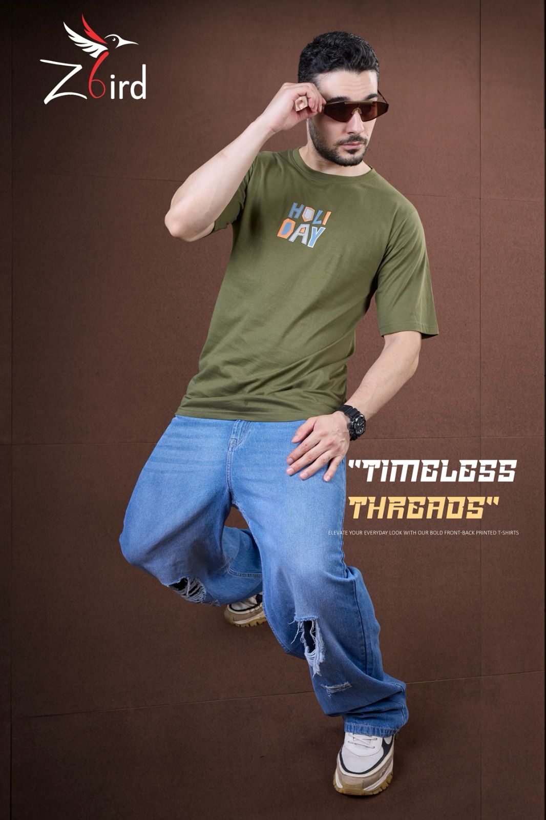 Cat 6072 Z Bird Cotton Mens Tshirts Wholesaler India