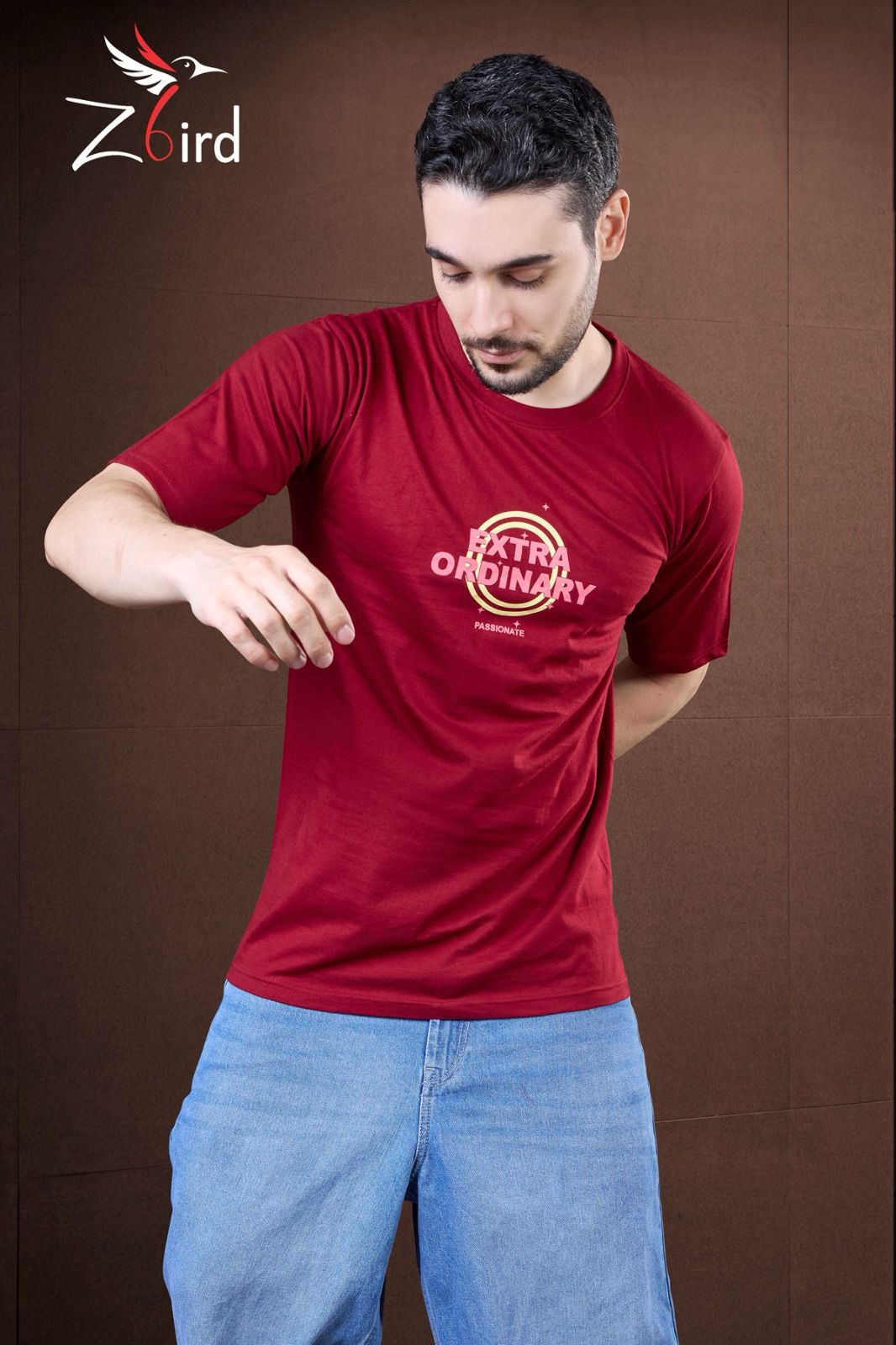 Cat 6072 Z Bird Cotton Mens Tshirts Wholesaler India