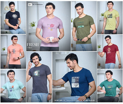 Cat 6075 Bt Cotton Mens Tshirts Exporter Ahmedabad