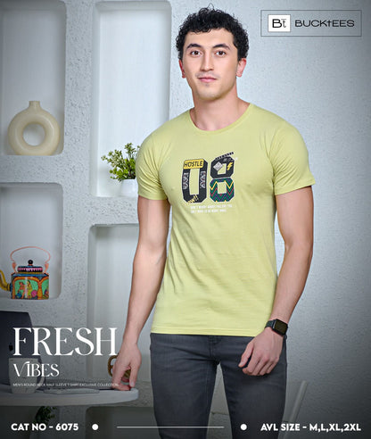 Cat 6075 Bt Cotton Mens Tshirts Exporter Ahmedabad