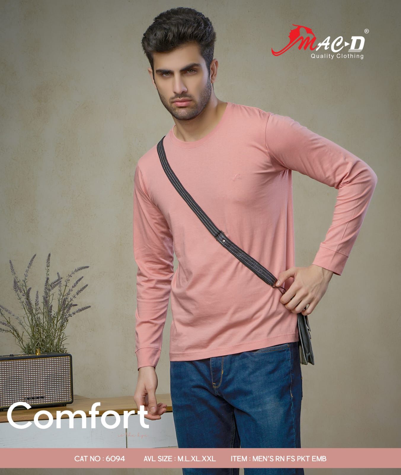 Cat 6094 Mac D Cotton Mens Tshirts Exporter