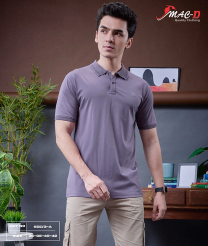 Cat 655 A Mac D Tencil Lycra Mens Tshirts Manufacturer Ahmedabad