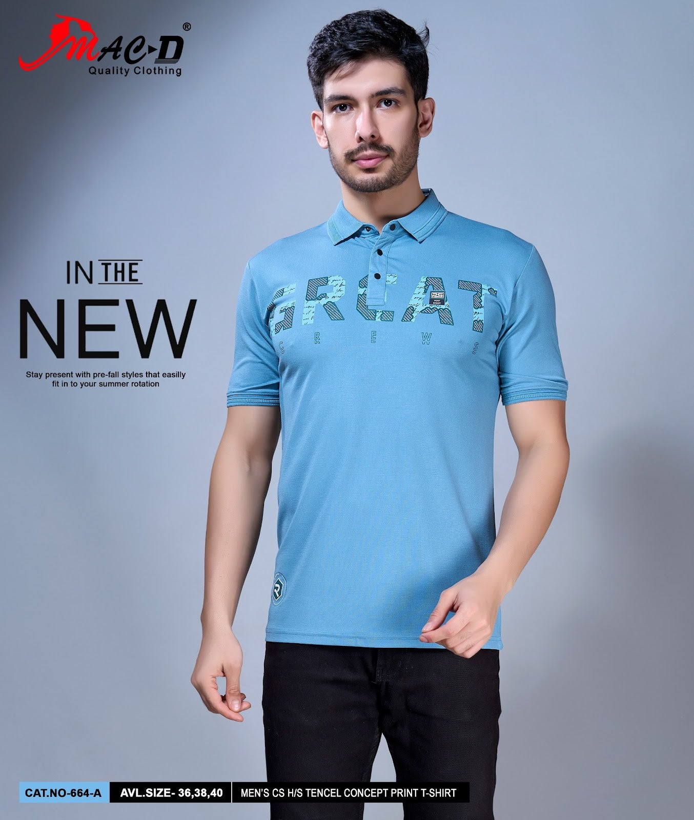 Cat 664 Mac D Tencil Mens Tshirts Manufacturer India