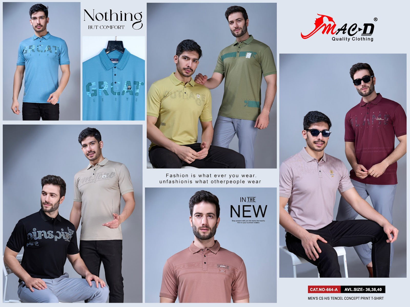 Cat 664 Mac D Tencil Mens Tshirts Manufacturer India