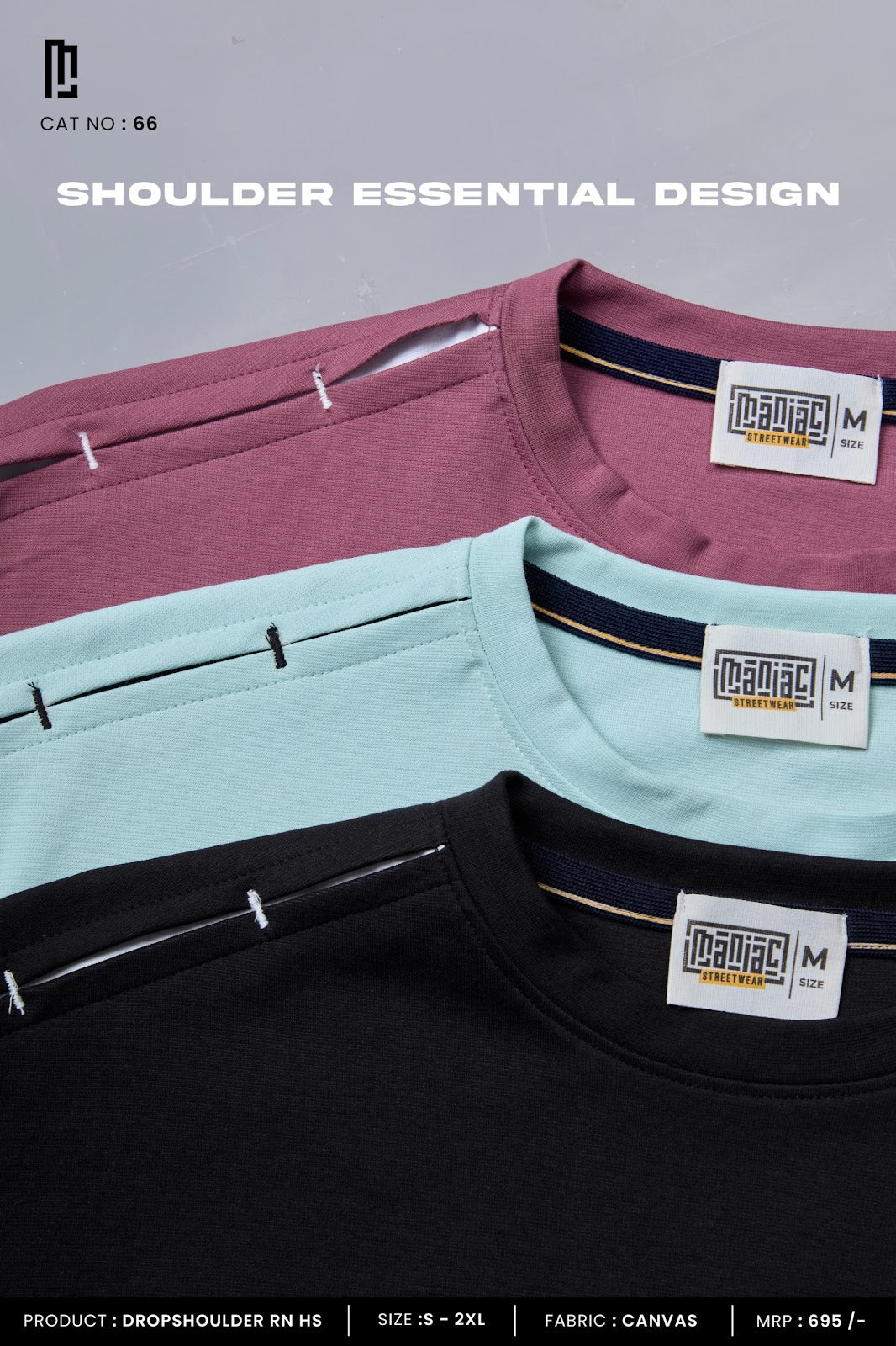 Cat 66 Maniac Canvas Mens Tshirts Exporter Ahmedabad