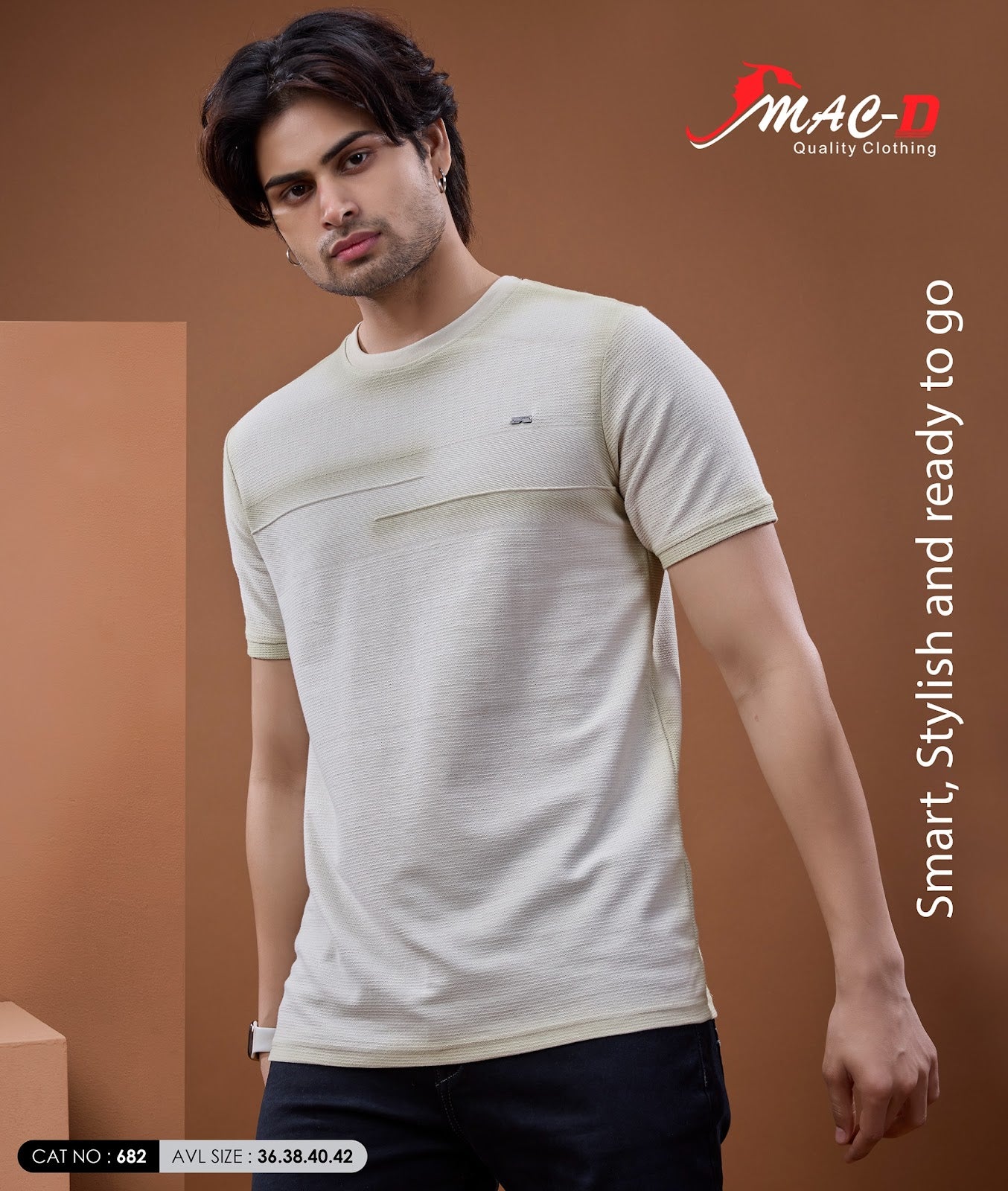 Cat 682 Mac D Zudio Knit Mens Tshirts Wholesaler