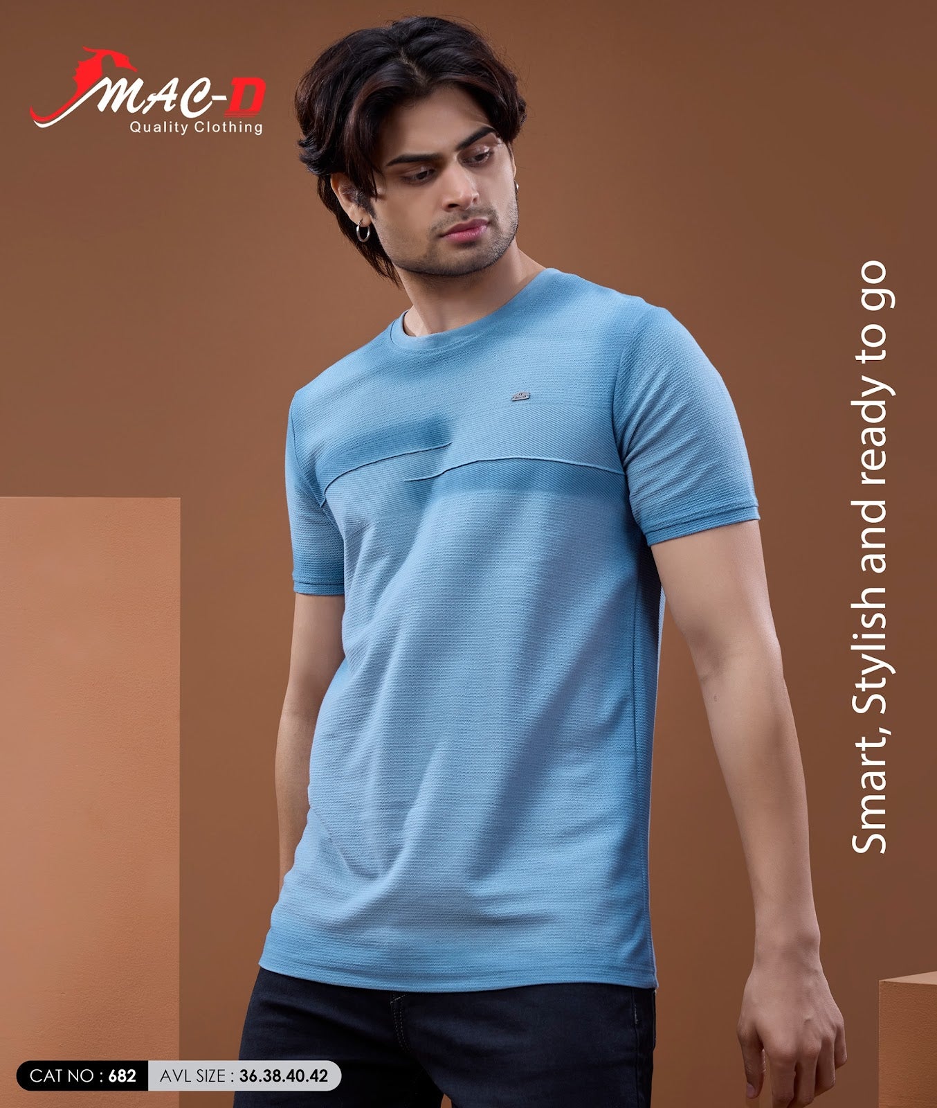 Cat 682 Mac D Zudio Knit Mens Tshirts Wholesaler
