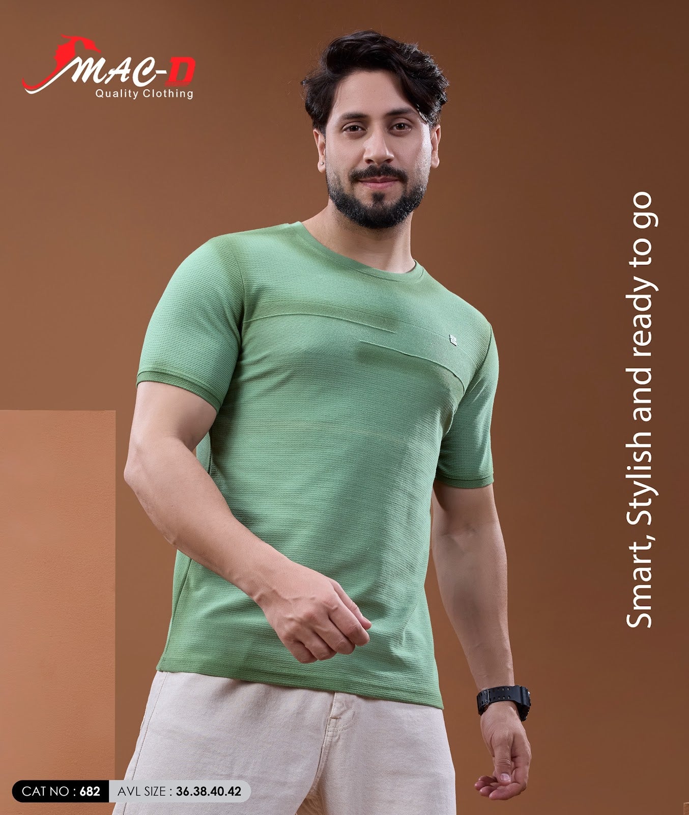 Cat 682 Mac D Zudio Knit Mens Tshirts Wholesaler