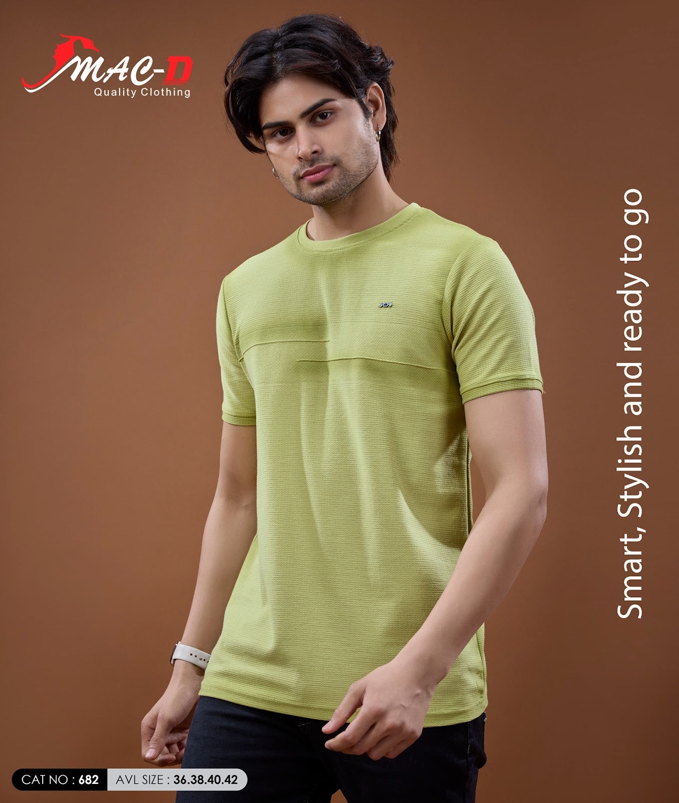Cat 682 Mac D Zudio Knit Mens Tshirts Wholesaler