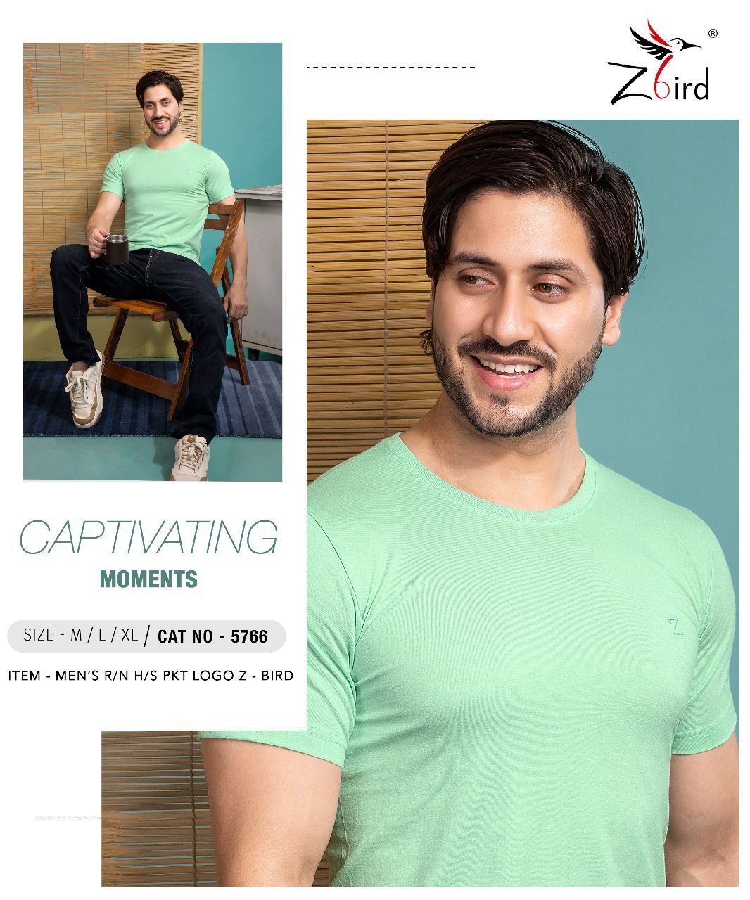 Cat 7206 Z Bird Cotton Mens Tshirts Wholesaler Ahmedabad