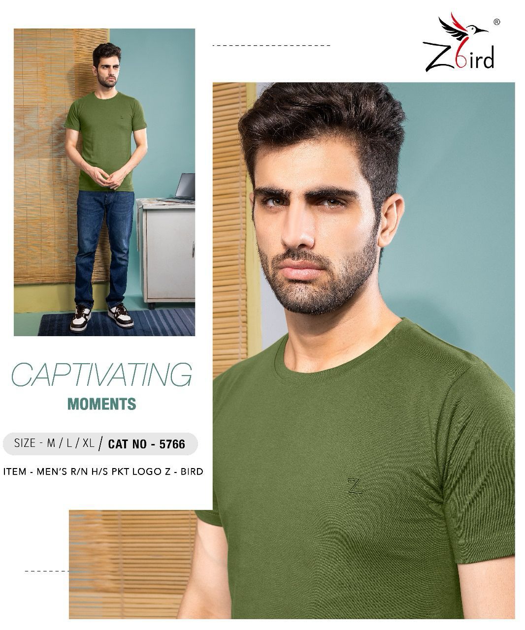 Cat 7206 Z Bird Cotton Mens Tshirts Wholesaler Ahmedabad