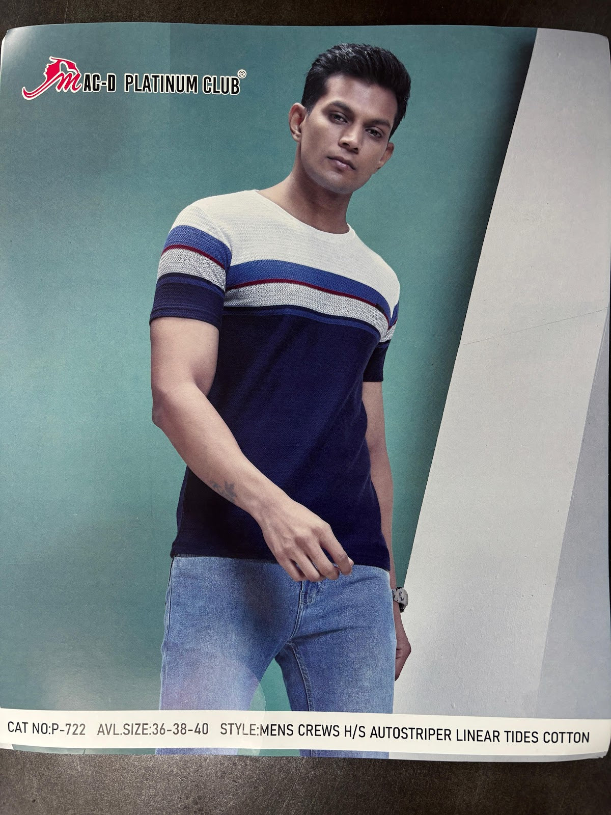 Cat 722 Mac D Auto Stripes Mens Tshirts Supplier India