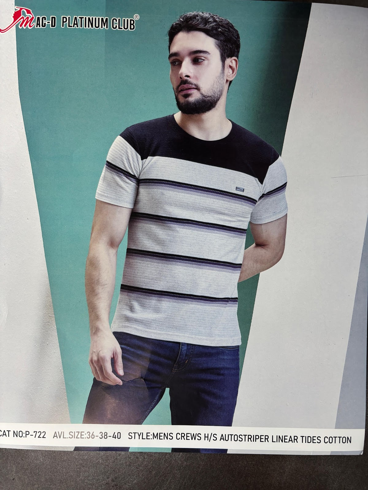 Cat 722 Mac D Auto Stripes Mens Tshirts Supplier India